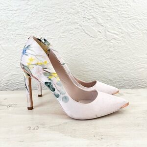 Ted Baker Heels Blush Pink Floral 38.5